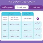 مسیر ترانسفر رفت و برگشت پارک آبی اوشن کیش